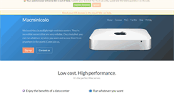 Desktop Screenshot of macminicolo.net